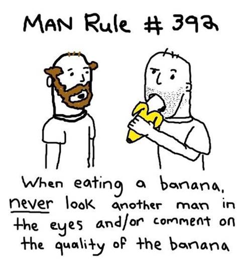Banana Funny advice for MEN eating banana